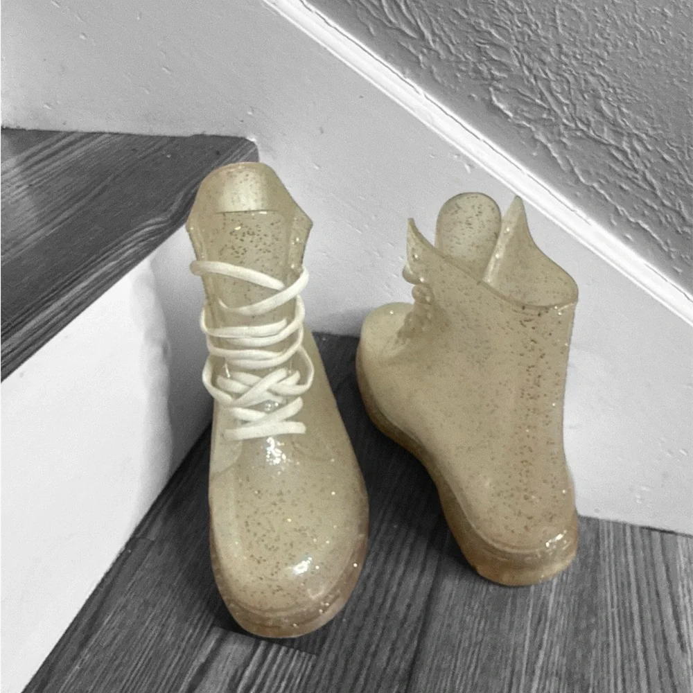 Urban Outfitters Glittery Transparent Boots